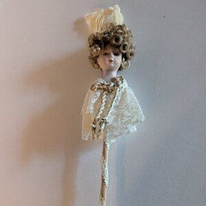 1980s Kurt Adler Louis Nichole Victorian Christmas Tree Ornament Holiday Decor